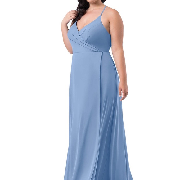 Azazie Davis Dress in Steel Blue - Picture 8 of 10